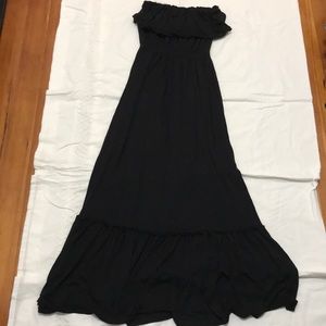 Strapless maxi dress